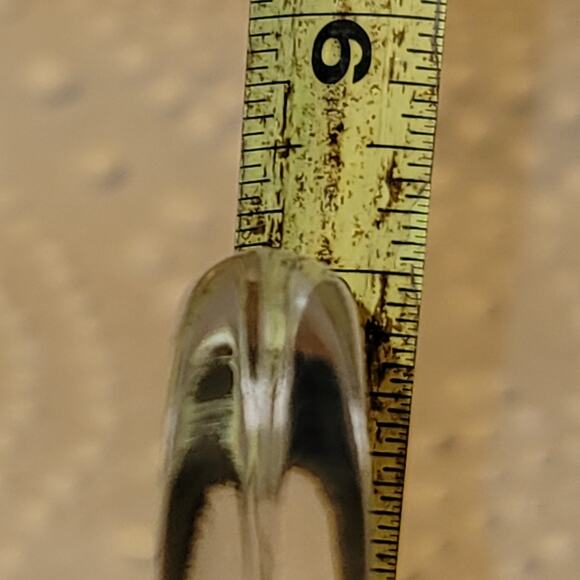 Crystal Clear Glass easter basket planter VASE diamond cut pattern woven - Picture 8 of 9